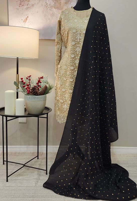 BLACK GOLD DUPATTA