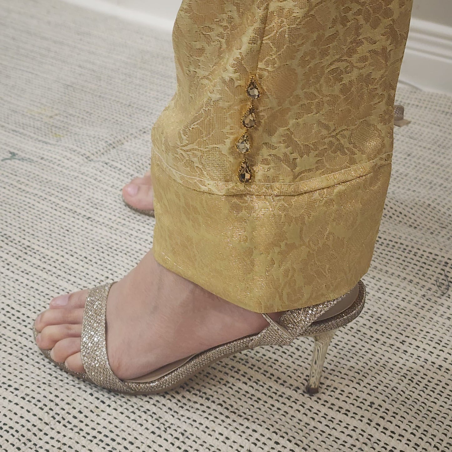 Golden Banarsi Trouser
