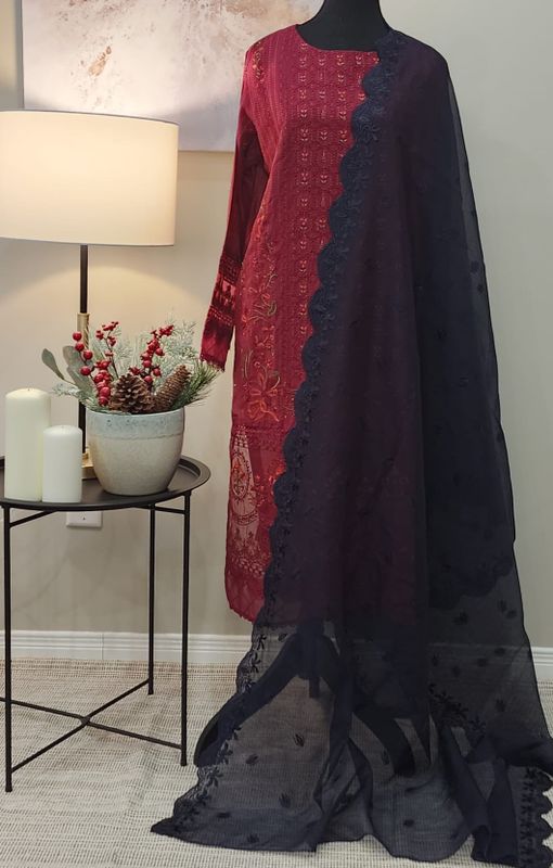 NAVY BLUE DUPATTA