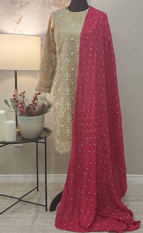 PINK GOLD DUPATTA