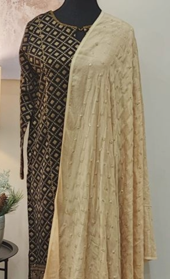 GOLD BEIGE DUPATTA