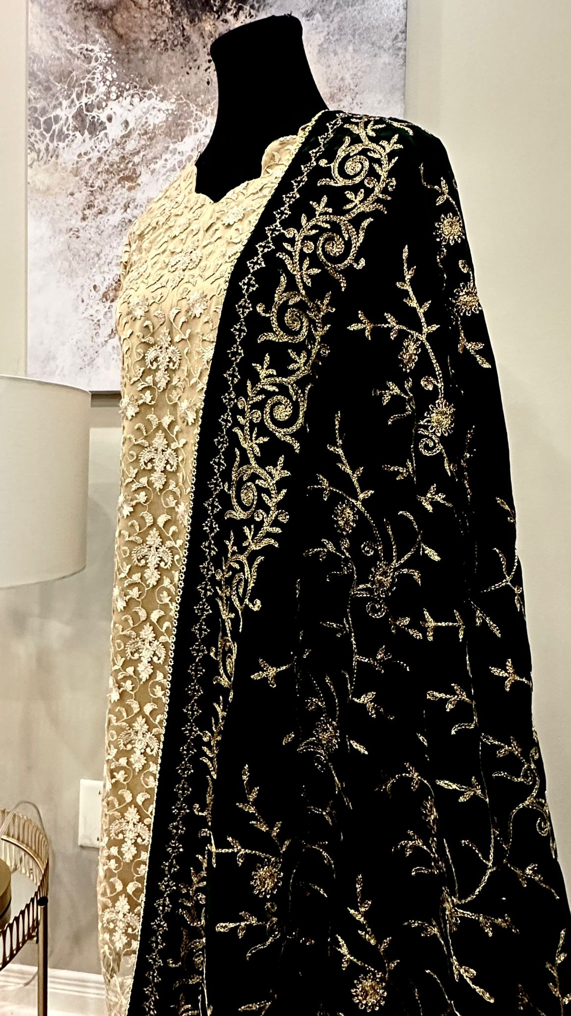 Black Velvet Shawl