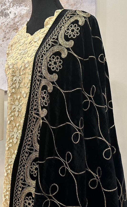 Black Velvet Shawl