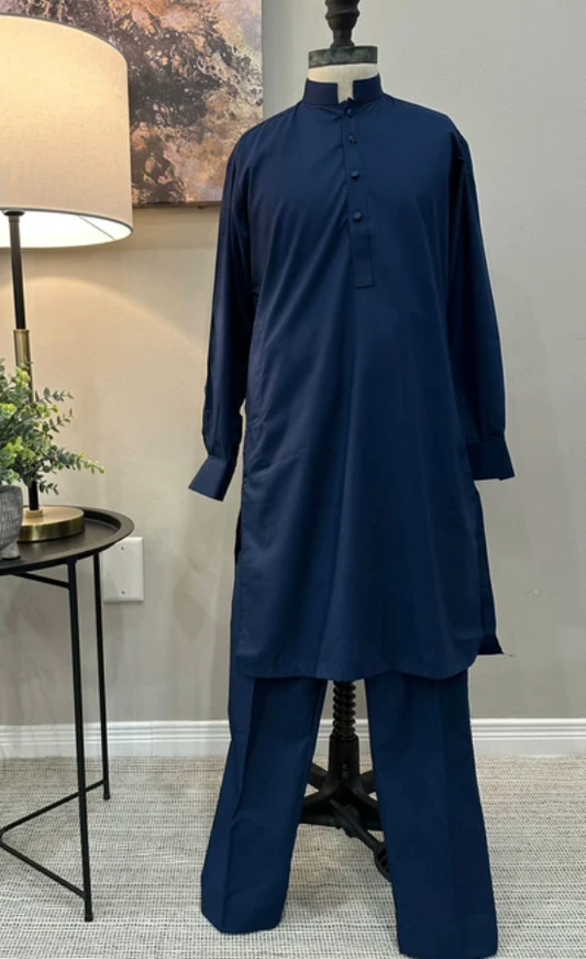 Boys Blue Kurta Pajama