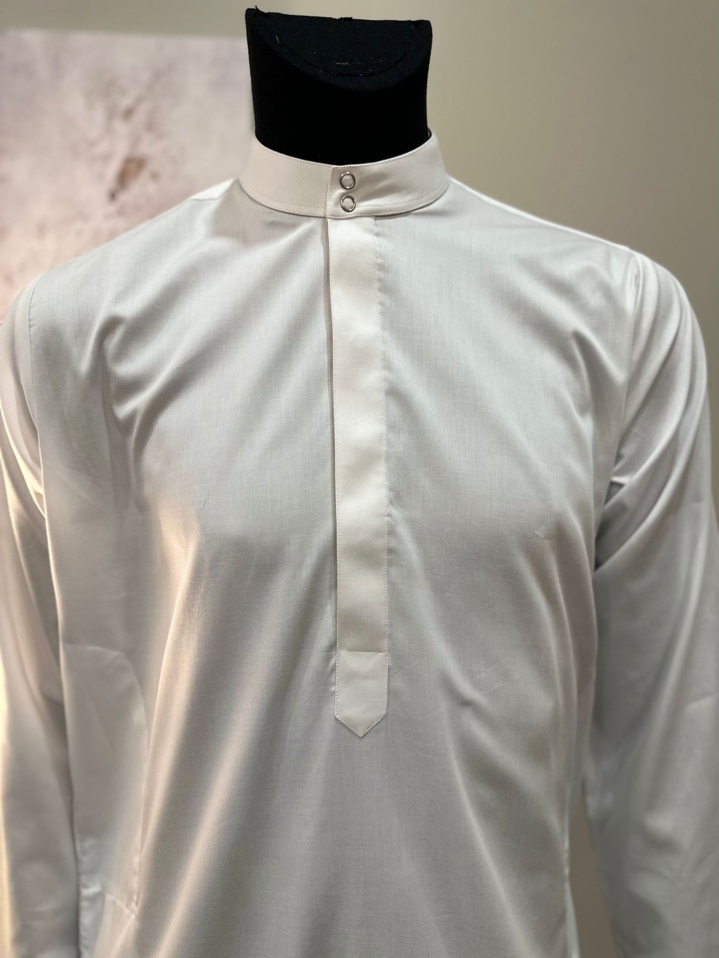 WHITE THOBE WITH TROUSER