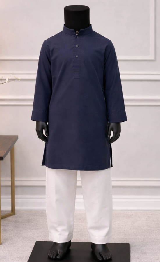 Boys Blue Kurta Pajama