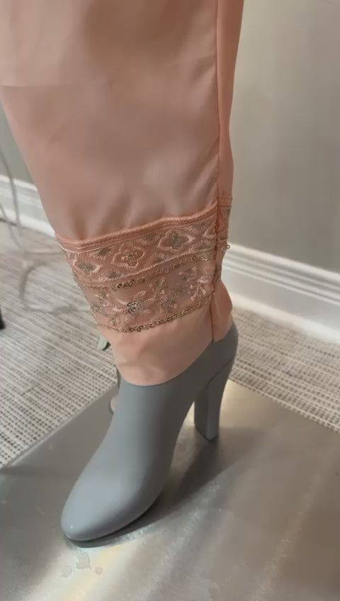 Peach Chiffon 3-Piece Suit