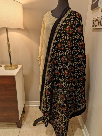 Black Velvet Shawl